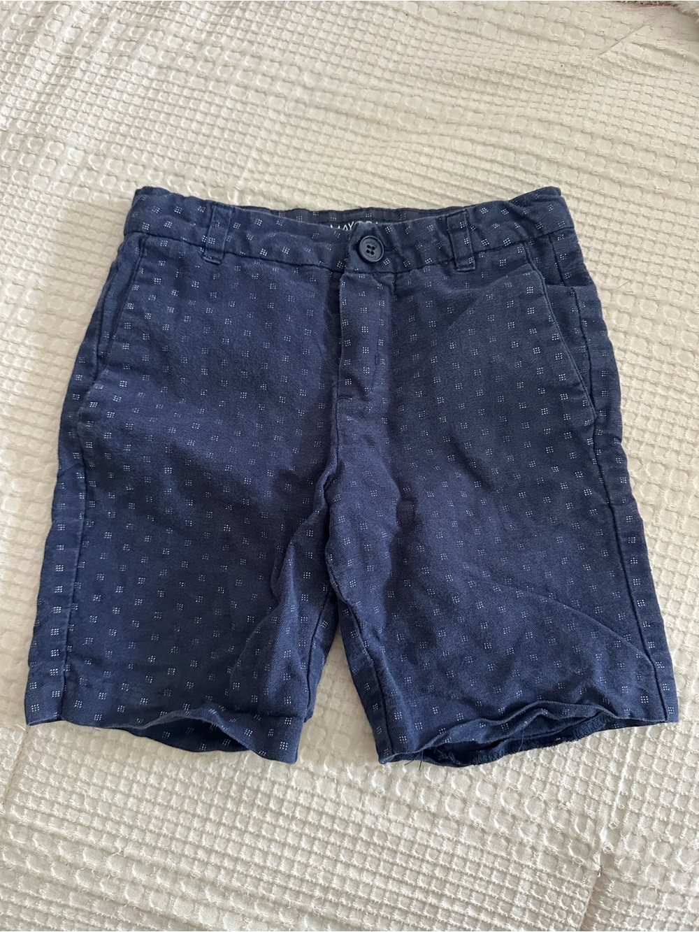 Mayoral Toddler Boys Size 3T Navy Patterned Casual Shorts